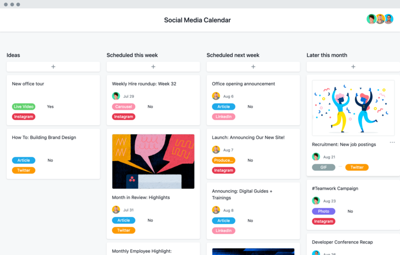 Calendário de agendamento